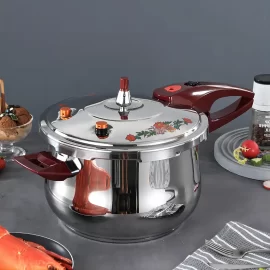 Wholesale China Pressure Cooker,Stainless Seel Cooker with Red Handle Bulk
