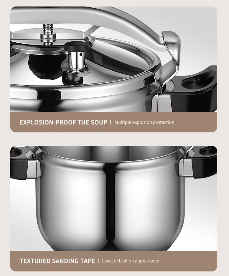 Wholesale explosion-proof pressure cookers with double handles