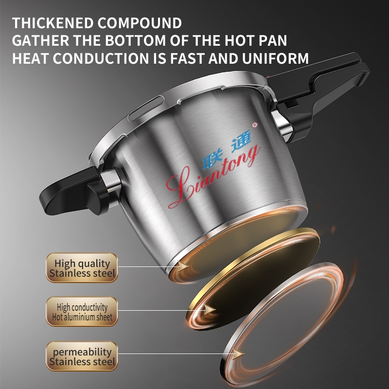 Composite bottom design of pressure cooker