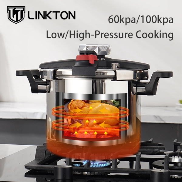 wholesale high pressure cooker with dual-handle, 2-stage pressure
