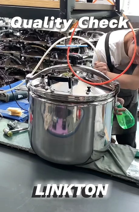 Comprobación de calidad de la olla a presión